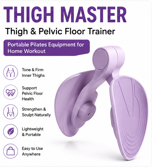 Thigh Master – Inner Thigh & Pelvic Floor Trainer | Portable Pilates Equipment for Home Workout