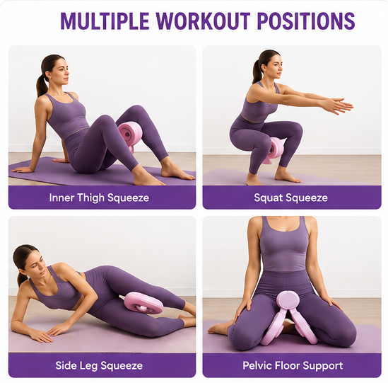 Thigh Master – Inner Thigh & Pelvic Floor Trainer | Portable Pilates Equipment for Home Workout