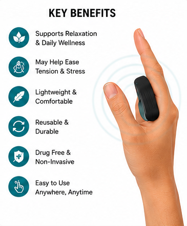 Hand Acupressure Relief Clip – Easy Pressure Point Support | Lightweight & Reusable (Pack of 2)
