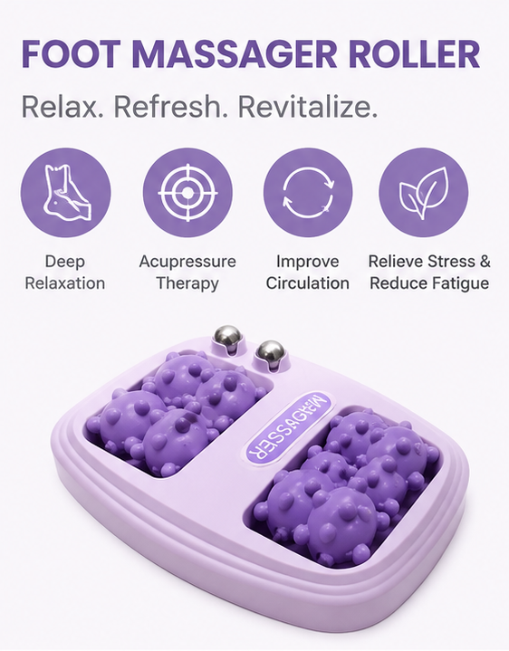 Foot Massager Roller – Deep Relaxation & Acupressure Therapy